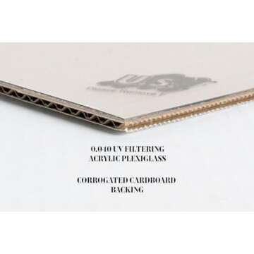 Elegant 24x32 Black Composite Picture Frame for Posters