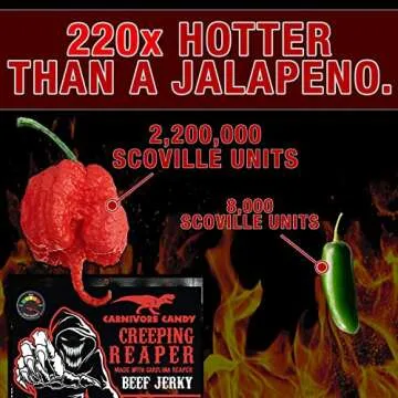 Creeping Ghost Carolina Reaper Jerky - Spicy Beef Delight