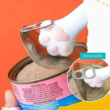 CUITIBI Small Spoon For Short Can, Cat Food Spoon, Wet Food Spoon For Dog Or Cat, Open Can With Spoon, Manual Can Opener(Gray Spoon)