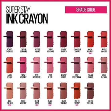 Maybelline SuperStay Ink Crayon Matte Longwear Lipstick With Built-in Sharpener, Forget The Rules, 0.04 Ounce