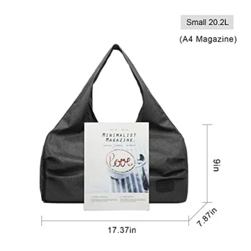 Stylish Travel Yoga Gym Bag for Women with Shoe Compartment