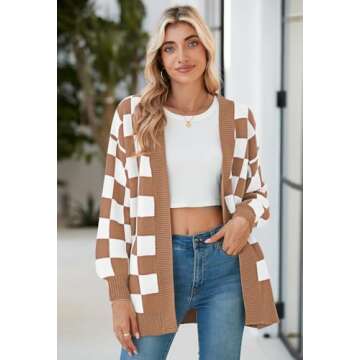 2024 Fall Long Cardigan for Women with Vibrant Colors and Cozy Fit