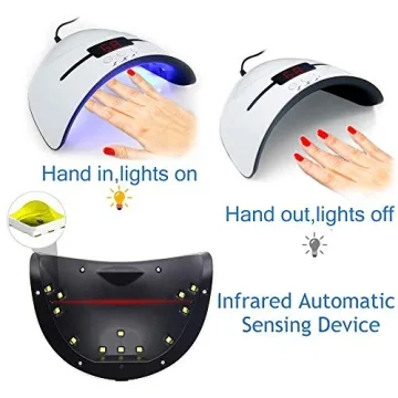 Wisdompark 36W UV LED Nail Lamp with Auto Sensor
