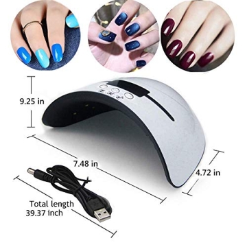 Wisdompark 36W UV LED Nail Lamp with Auto Sensor