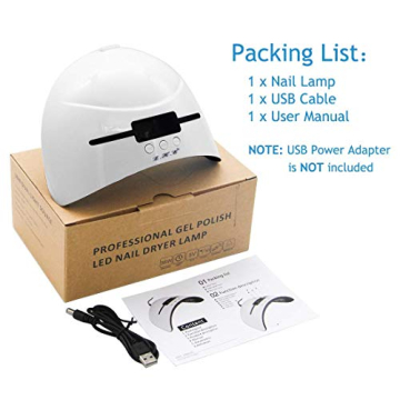 Wisdompark 36W UV LED Nail Lamp with Auto Sensor