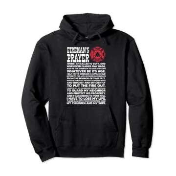 Fireman's Prayer Firefighter Fireman Fire Dept Rescue Team Pullover Hoodie