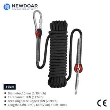 NewDoar Climbing Rope - High Strength and Safe for Adventures