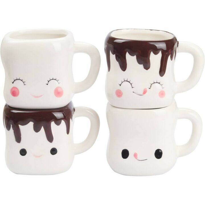Cute Marshmallow Mugs Set | Perfect Gifts for Kids