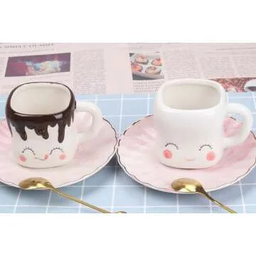 Cute Marshmallow Mugs Set | Perfect Gifts for Kids