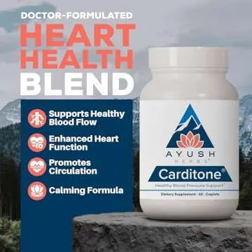 Ayush Herbs Carditone for Heart Health - 60 Veg Caplets
