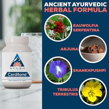 Ayush Herbs Carditone for Heart Health - 60 Veg Caplets
