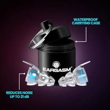 Eargasm High Fidelity Earplugs with Blue Filters for Concerts