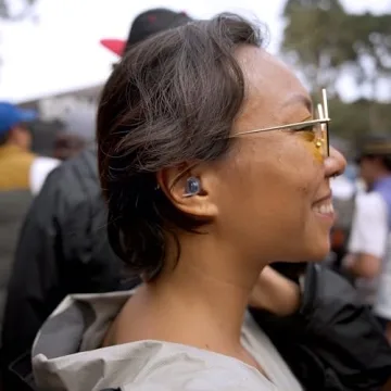 Eargasm High Fidelity Earplugs with Blue Filters for Concerts