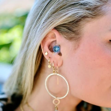 Eargasm High Fidelity Earplugs with Blue Filters for Concerts