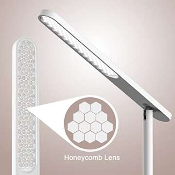 BEYONDOP LED Desk Lamp, Eye-Caring Desk Lamps for Home Office,1000Lum Super Bright Dimmable Brightness Desk Light with Night Light & Auto Timer, Table lamp for Reading Studying Working Lamps Dorm Gift