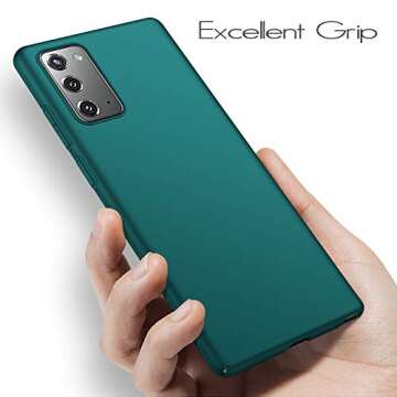 Anccer Galaxy Note 20 Ultra Thin Case - Green Cover