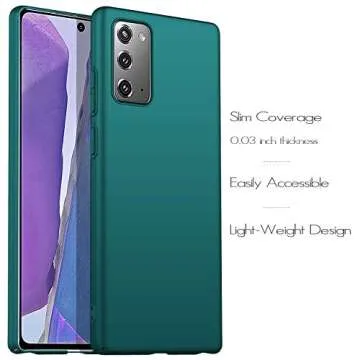 Anccer Galaxy Note 20 Ultra Thin Case - Green Cover