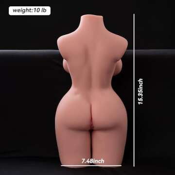 Realistic Pocket Pussy Sex Toy for Men Male Masturbator, 3 in 1 Mini Dual Channel TPR Soft Realistic...