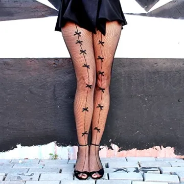 Stylish Bow Tie Fishnet Stockings - Perfect for Fashion Lovers