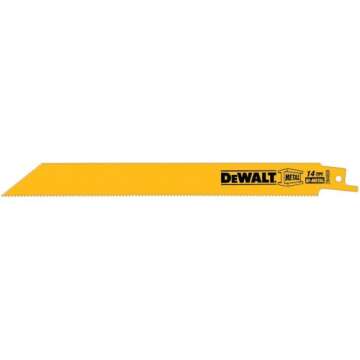 DEWALT Reciprocating Saw Blades - 8-Inch, 14 TPI, 5-Pack