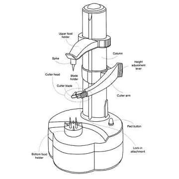 SUPOW Electric Potato Peeler Automatic Rotating Fruits Peeler Apple Paring Machine with 2 Extra Blades