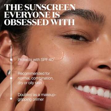 Supergoop! Unseen Sunscreen - SPF 40 - Invisible, Broad Spectrum Face Sunscreen + Makeup-Gripping Pr...