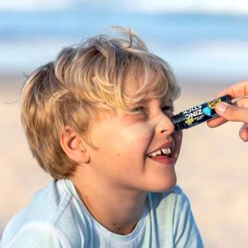 Sun Zapper Zinc Oxide Sunscreen Stick SPF 50+ Light Skin Tone – 4-Pack (0.42 oz each) – Water-Resistant Mineral Sunblock with Vitamin E & Aloe Vera – Made in Australia