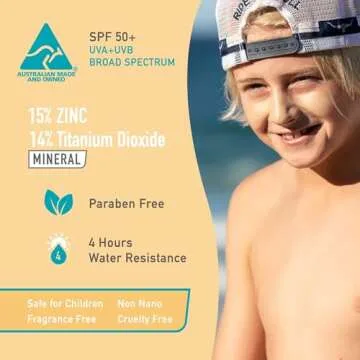 Sun Zapper Zinc Oxide Sunscreen Stick SPF 50+ Light Skin Tone – 4-Pack (0.42 oz each) – Water-Resistant Mineral Sunblock with Vitamin E & Aloe Vera – Made in Australia