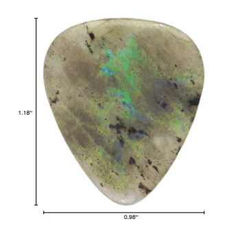 Labradorite Stone Guitar Pick 3.0 mm Handmade Gemstone