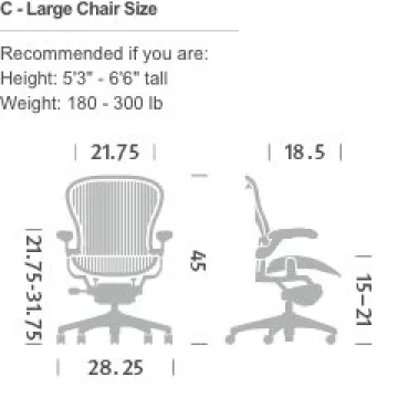 Herman Miller Classic Aeron Chair - Ergonomic Comfort