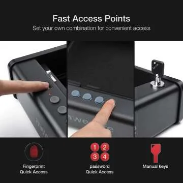 awesafe Gun Safe with Biometric Fingerprint Access