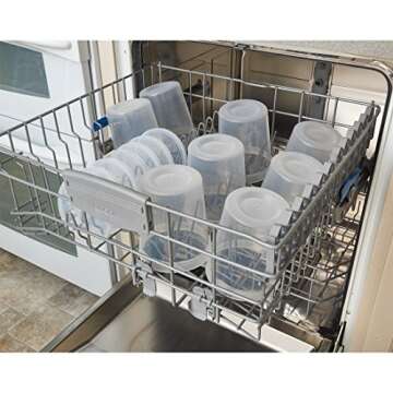 DuraHome - Deli food Storage Containers with Lids 32 oz, Quart Pack of 24 Leak-proof Freezer Safe Microwaveable Soup Storage Container - Clear Plastic Premium Quality