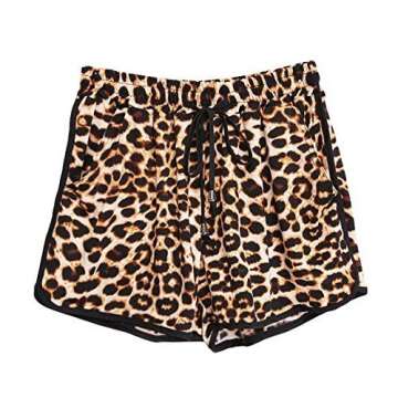 Kafeimali Summer Leopard Beach Shorts for Women - Trendy & Comfortable