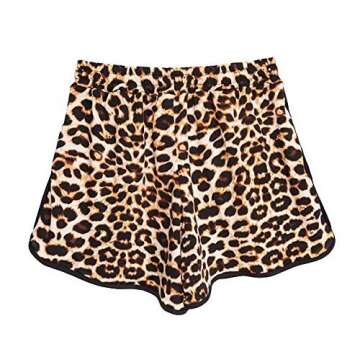 Kafeimali Summer Leopard Beach Shorts for Women - Trendy & Comfortable