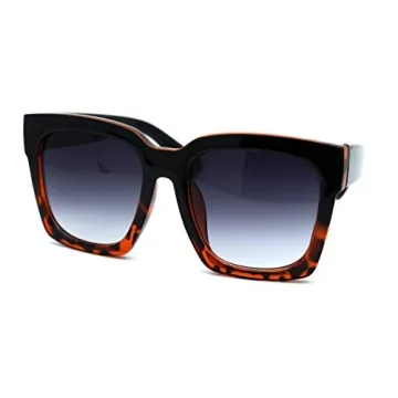 Stylish Oversized Women's Horned Rim Sunglasses
