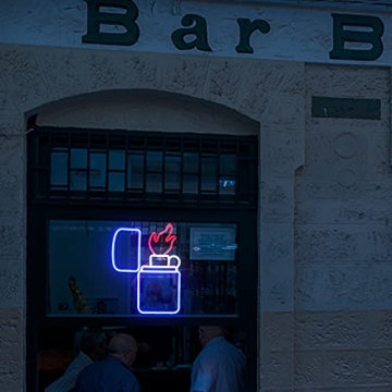 Lighter Shaped Neon Sign - Unique LED Room Decor