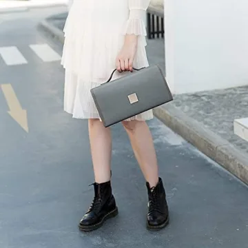 TSA Approved Roll Up Makeup Bag with Clear Pouches Grey