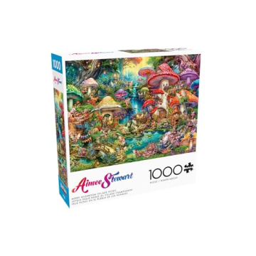 Merry Mushroom Village Picnic 1000 Piece Puzzle