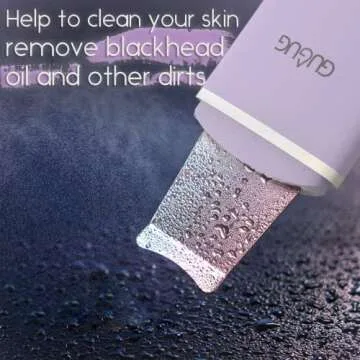 GUGUG Skin Scrubber Face Spatula, 4 Modes Skin Spatula Blackhead Remover Pore Cleaner-Purple