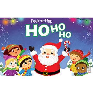 Ho Ho Ho! Christmas Lift-a-Flap Board Book for Kids Ages 0-4 (Peek a Flap) (A Peek a Flap Book)
