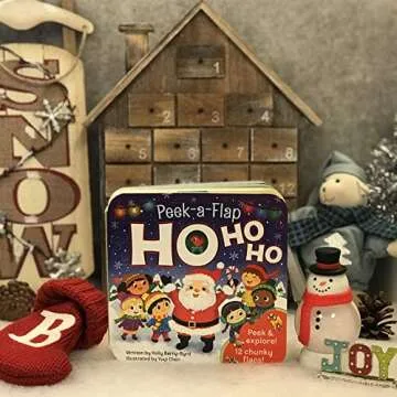 Ho Ho Ho! Christmas Lift-a-Flap Board Book for Kids Ages 0-4 (Peek a Flap) (A Peek a Flap Book)