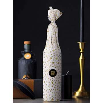 RUSPEPA Gift Wrapping Tissue Paper - Metallic Gold Star Print Tissue Paper Bulk for Gift Wrap, Art Crafts, DIY, Pack Bags - 19.5 x 27.5 inches - 25 Sheets