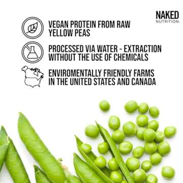 Naked Pea - Vanilla Pea Protein - Pea Protein Isolate from North American Farms - 5lb Bulk, Plant Ba...