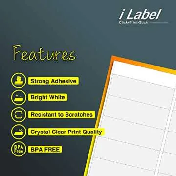 Premium 14UP Address Labels for Laser & Inkjet Printers
