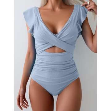 B2prity Stylish One Piece Swimsuit with Tummy Control