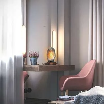 Authentic Himalayan Salt Lamp with Dimmable Light