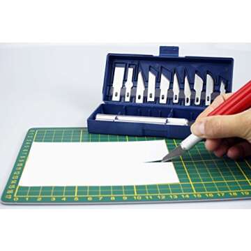 SE 16-Piece Hobby Knife Set with Aluminum Collet Chucks - 813PK