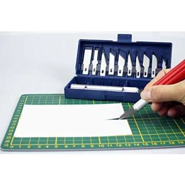 SE 16-Piece Hobby Knife Set with Aluminum Collet Chucks - 813PK