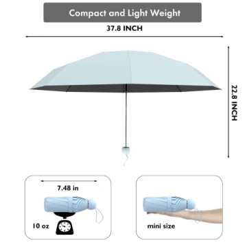 Mini Travel Umbrella for Sun and Rain Protection