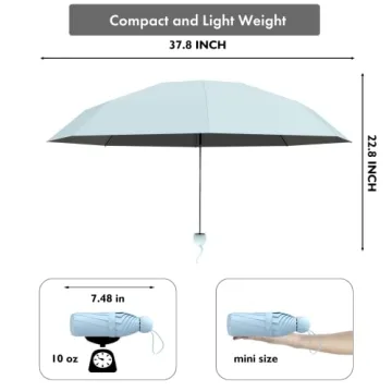 Mini Travel Umbrella for Sun and Rain Protection